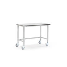 Pojízdný dílenský stůl MOTION, 1200x600 mm, šedá deska HPL