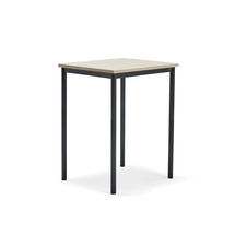 Stůl SONITUS PLUS, 700x600x900 mm, antracitově šedé nohy, HPL deska, jasan