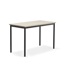 Stůl SONITUS PLUS, 1200x600x760 mm, antracitově šedé nohy, HPL deska, jasan