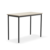 Stůl SONITUS PLUS, 1200x600x900 mm, antracitově šedé nohy, HPL deska tlumící hluk, jasan