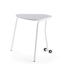 Sklápěcí stůl HEX, 740x800x620 mm, bílé nohy, šedá