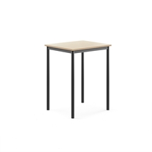 Stůl BORÅS, 700x600x900 mm, antracitově šedé nohy, HPL deska, bříza