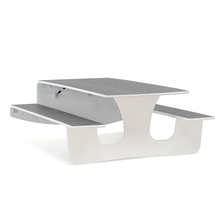 Nástěnný stůl LUCAS, 1400x1200x570 mm, bílá, tmavě šedá