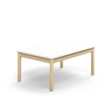Stůl DECIBEL, 1200x800x530 mm, akustická HPL deska, bříza/bílá
