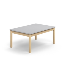 Stůl DECIBEL, 1200x800x530 mm, akustická HPL deska, bříza/šedá