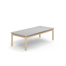 Stůl DECIBEL, 1800x800x530 mm, akustická HPL deska, bříza/šedá
