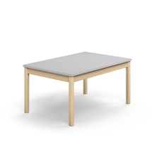 Stůl DECIBEL, 1200x800x590 mm, akustická HPL deska, bříza/šedá