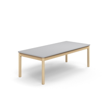 Stůl DECIBEL, 1800x800x590 mm, akustická HPL deska, bříza/šedá