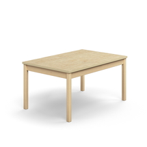 Stůl DECIBEL, 1200x800x590 mm, akustické linoleum, bříza/béžová