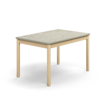 Stůl DECIBEL, 1200x800x720 mm, akustické linoleum, bříza/šedá