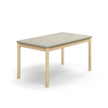 Stůl DECIBEL, 1400x800x720 mm, akustické linoleum, bříza/šedá