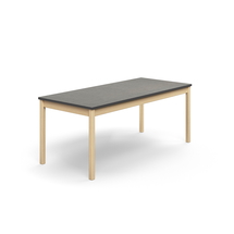 Stůl DECIBEL, 1800x800x720 mm, akustické linoleum, bříza/tmavě šedá