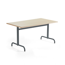 Stůl PLURAL, 1400x800x720 mm, akustická HPL deska, bříza, antracitově šedá