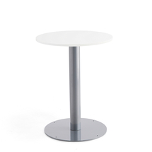 Kulatý stůl ALVA, Ø700x900 mm, bílá