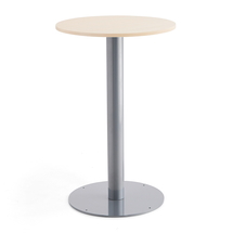 Barový stůl ALVA, Ø700x1100 mm, bříza