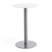 Barový stůl ALVA, Ø700x1100 mm, bílá