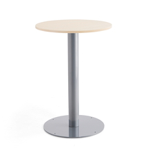 Barový stůl ALVA, Ø700x1000 mm, bříza