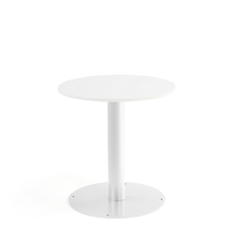 Kulatý stůl ALVA, Ø700x720 mm, bílá, bílá