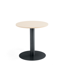 Kulatý stůl Alva, Ø700x720 mm, bříza, antracitově šedá