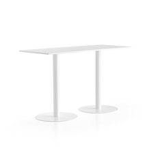 Barový stůl ALVA, 1800x800x1100 mm, bílá, bílá