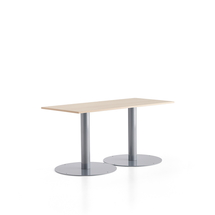 Stůl ALVA, 1400x700x720 mm, stříbrná, bříza