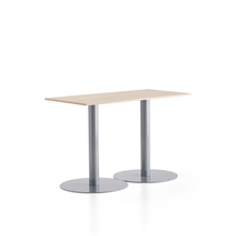 Stůl ALVA, 1400x700x900 mm, stříbrná, bříza