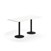 Barový stůl ALVA, 1800x800x900 mm, vysokotlaký laminát, černá/bílá