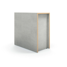 Stupňovité sezení TOGETHER, 800x400x800 mm, jasan, betonově šedá