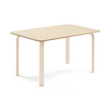 Stůl ELTON, 1200x800x640 mm, bříza, akustické linoleum, béžová
