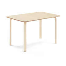Stůl ELTON, 1200x800x710 mm, bříza, akustické linoleum, béžová