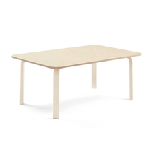 Stůl ELTON, 1400x800x530 mm, bříza, akustické linoleum, béžová