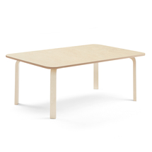 Stůl ELTON, 1800x700x530 mm, bříza, akustické linoleum, béžová